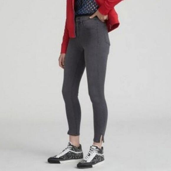 Rag & Bone High Rise Ankle Skinny Jeans Gray Denim Size 25 Casual Chic - Picture 2 of 13